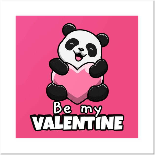be my valentine Wall Art by Meow Meow Cat